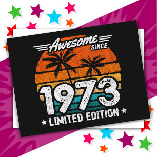 Geboren 1973 Limited Edition Retro Geweldig Sinds Briefkaart