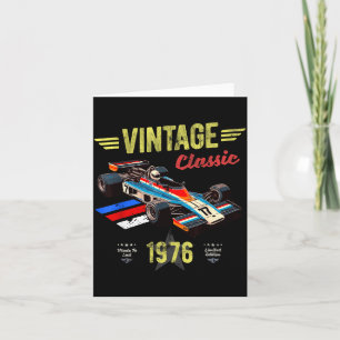 Geboren 1976 50ste verjaardag vaders illustratie kaart