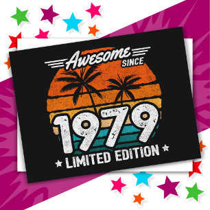 Geboren 1979 Limited Edition Retro Geweldig Sinds Briefkaart