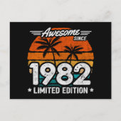 Geboren 1982 Limited Edition Retro Geweldig sinds  Briefkaart (Voorkant)