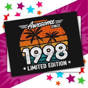 Geboren 1998 Limited Edition Retro Geweldig Sinds Briefkaart