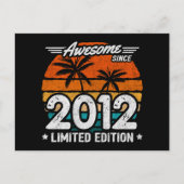 Geboren 2012 Limited Edition Retro Geweldig Sinds  Briefkaart (Voorkant)