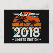 Geboren 2018 Limited Edition Retro Geweldig Sinds Briefkaart (Voorkant)
