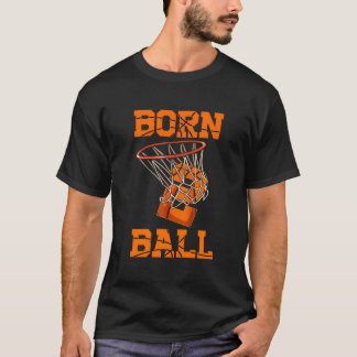 Geboren 2 Ball Basketbal Thema Verjaardagsfeestje  T-shirt