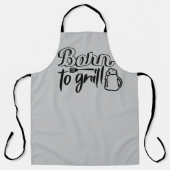 Geboren aan Grill BBQ Schort (Voorkant)