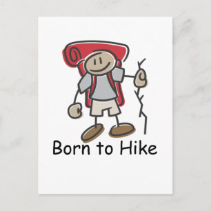 Geboren aan Hike giften. Briefkaart