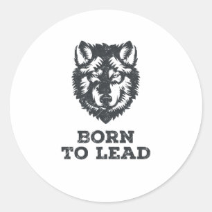 Geboren aan lood - Wolf Pack Leader Graphic Ronde Sticker