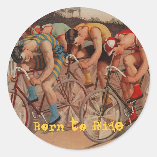 Geboren aan Ride Sticker (Voorkant)