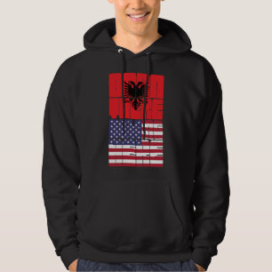 Geboren Albanië Behoren Amerikaans Hoodie