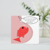 Geboren als "april-vis" aankondiging (Staand voorkant)