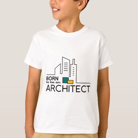 Geboren als architect t-shirt (Voorkant)