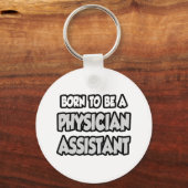 Geboren als arts assistent sleutelhanger (Voorkant)