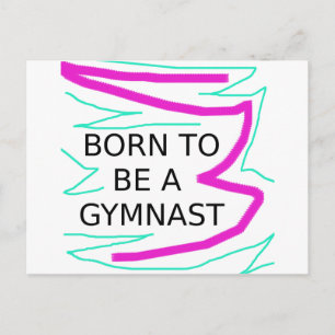 Geboren als Gymnast Briefkaart