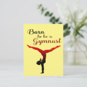Geboren als Gymnast Briefkaart (Staand voorkant)