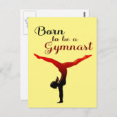 Geboren als Gymnast Briefkaart (Voorkant / Achterkant)