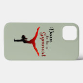 Geboren als Gymnast Case-Mate iPhone Case (Achterkant (horizontaal))