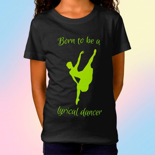 Geboren als Lyrical Dancer Neon T-Shirt
