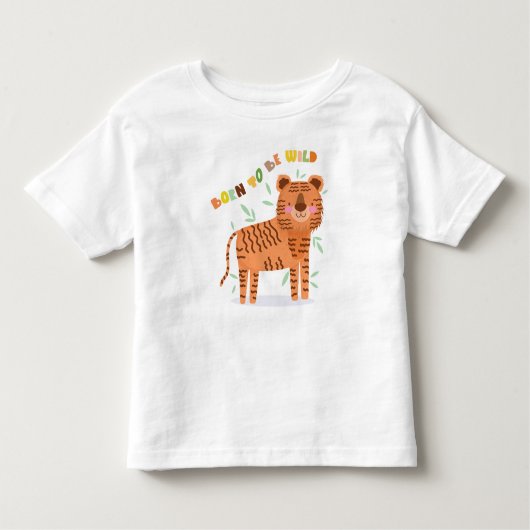 Geboren als Wild Lion T-shirt | Kind Cadeau (Voorkant)