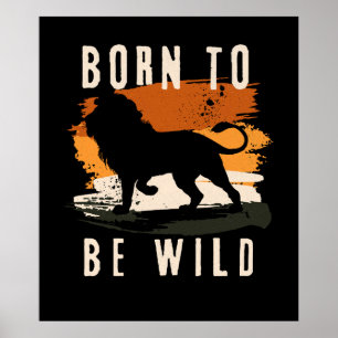 Geboren als wilde leeuwen poster