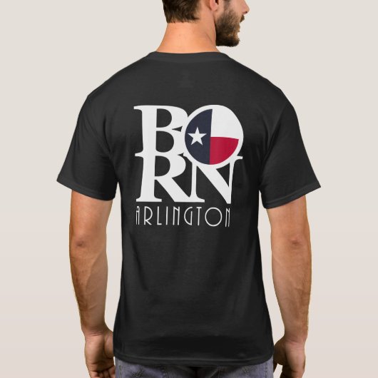 GEBOREN Arlington TX T-shirt (Achterkant)