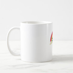 Geboren deze Gay Regenboog 18e verjaardag Gay Prid Koffiemok