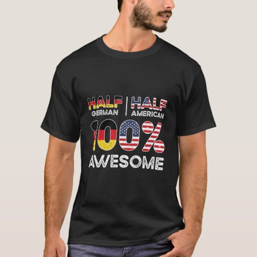 Geboren Duits Duitsland Amerikaans staatsburgersch T-shirt (Voorkant)