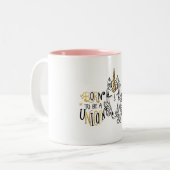 Geboren eenhoorn tweekleurige koffiemok (Voorkant links)