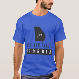 Geboren en getogen Georgia T-shirt