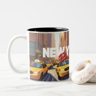 Geboren en getogen: New York Tweekleurige Koffiemok