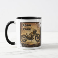 Geboren gratis biker Mok