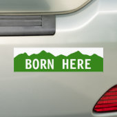 Geboren hier - Colorado Bumpersticker (Op auto)