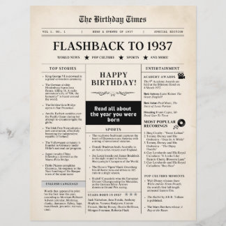 Geboren in 1937 Nepkrant sepia