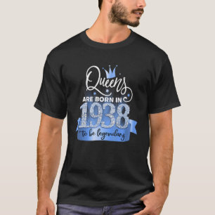 Geboren in 1938 I Festive Black Blue Party Outfit T-shirt