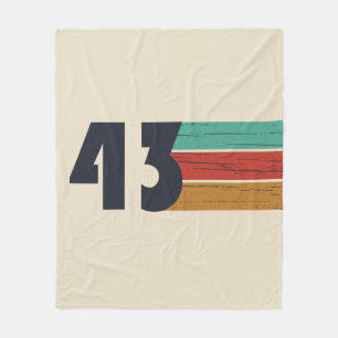Geboren in 1943  fleece deken