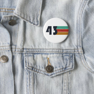 Geboren in 1943 ronde button 5,7 cm