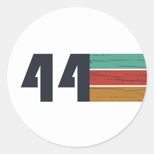 Geboren in 1944  jaar ronde sticker (Voorkant)