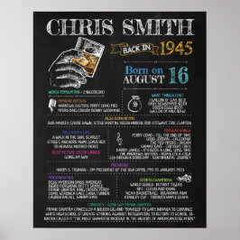 Geboren in 1945 Mannelijke monteur voor een 75e ve Poster