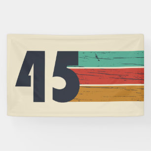 Geboren in 1945 vintage verjaardagsfeestje spandoek