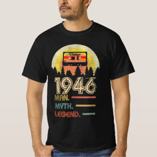 Geboren in 1946 Man Myth Legend Birthday Gifts T-shirt