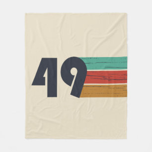 Geboren in 1949  75e verjaardag fleece deken