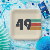 Geboren in 1949  jaar papieren bordje (Feest)