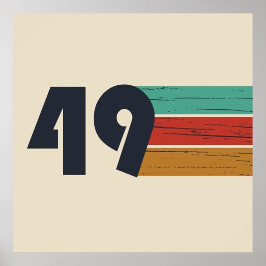 Geboren in 1949 jaar poster (Voorkant)