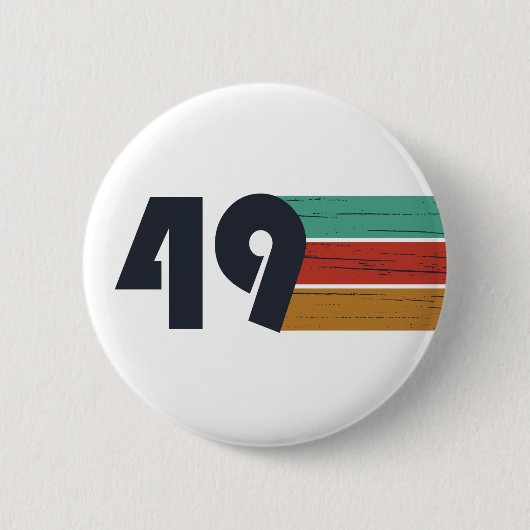 Geboren in 1949 jaar ronde button 5,7 cm (Voorkant)