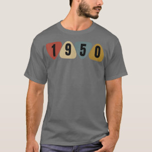 Geboren in 1950 Guitarist Guitar Pick Music Birthd T-shirt