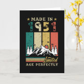 Geboren in 1951 kaart (Gele Bloem)