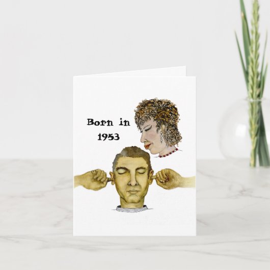 Geboren in 1953: "Birthday pret" Kaart (Voorkant)