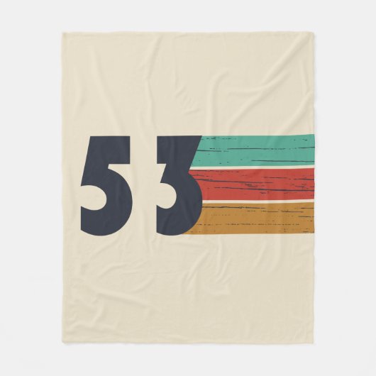 Geboren in 1953 fleece deken (Voorkant)