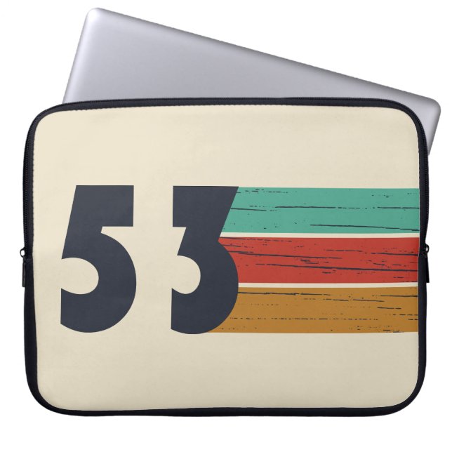 Geboren in 1953  laptop sleeve (Voorkant)
