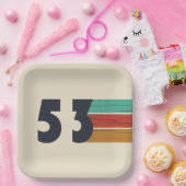 Geboren in 1953  papieren bordje (Feest)