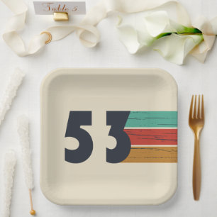 Geboren in 1953  papieren bordje